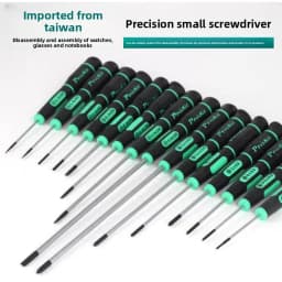 Pro'skit Small Precision Cross and Flat Screwdrivers for Delicate Repairs of Mobile Phones Clocks and Eyeglasses