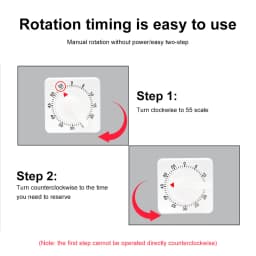 Craft Mechanical Calculagraph Wind Up 60 Minutes Timer 360 Degree Rotating Kitchen Cooking Time Management For Kitchen