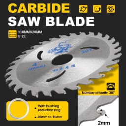 1PC Circular Saw Blade 4/4.5/5inch Cutting Disc Grinder 125mm Multi Tool Blades 30 40T Woodworking Tools