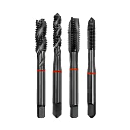 HSSE JIS Standard With OX Spiral Pointed Taps M2M3M4M5M6M8M10M12M14M16M18M20M22M24 Spiral Fluted Tap Machine Screw Thread Taps