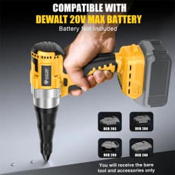 Brushless Electric Rivet Gun Cordless 3.2-4.8mm Rivet Nut Gun Drill Insert Automatic Riveting Power Tool for Dewalt 20V Battery