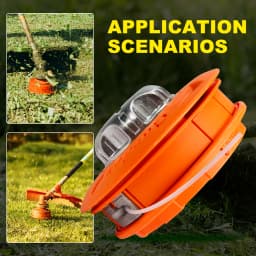 CMCP M10 Aluminum Nylon Brush Mower Bump Spool Grass Trimmer 2 Lines Cutter Head Thread Line String Saw Power Brush Cutter