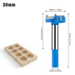 16-50mm Hinge Boring Forstner Drill Bit Hole Saw Cutter Tungsten Carbide Woodworking Drill Bits Set for Wood Plastic Plywood