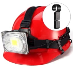 8/16/24 pcs/set Plastic Helmet Clips Hard Hat Light Clips Head Light Clamps Attachment Non-Slip Safety Caps Hook Outdoor Tools