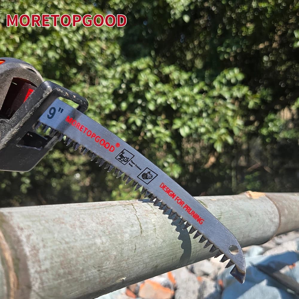 3PCS 7T Arc Edge Reciprocating Saw Blade, Japanese Teeth with Curved Edge Wood Pruning Saw Blades for Tree Trimming
