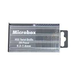20pcs/set 0.3mm-1.6mm Mini High Speed Steel Twist Drill Bit Set Micro HSS drill bit set with Case