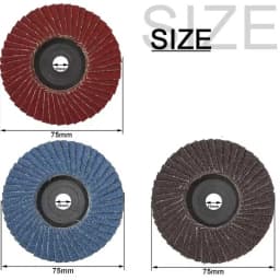 3pcs 75mm Flat Flap Discs For Metal Wood Polishing Abrasive Grinding Wheels Angle Grinder Accessories Sanding Tools