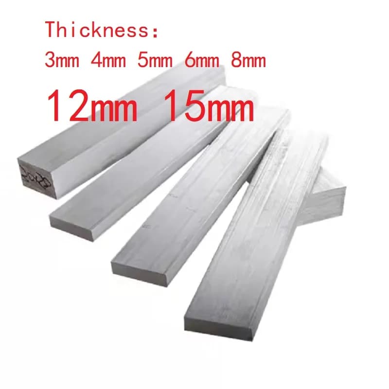1pc Aluminum Flat Aluminum Bar Aluminum Sheet Aluminum Plate Thickness 3mm 4mm 5mm 6mm 8mm 12mm 15mm