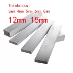 1pc Aluminum Flat Aluminum Bar Aluminum Sheet Aluminum Plate Thickness 3mm 4mm 5mm 6mm 8mm 12mm 15mm