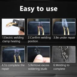 Besper 400/600/800Pcs Cut Wave Staples Hot Stapler Plastic Repair Standard Pre Cut Hot Staples Electric Soldering