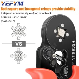 Crimping Pliers Ferrule Sleeves Tubular Terminal Tools HSC8 6-4A/6-6A/16-6E Wire Crimper Household Electrical Sets