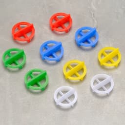 100 Pieces Tile Leveling System Clips Spacers Wedge for Floor Wall Tile Installation with Plastic Sizes 1 to 3mm
