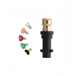 High Pressure Water Gun Foam Cannon Adapter Kit for Karcher K2 K3 K4 K5 K6 K7, Quick Connect with Color Nozzle Attachments