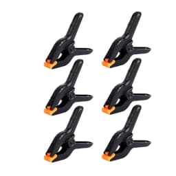 6Pcs 3 inch Heavy Duty Plastic Spring Clamps,Canvas paper painted screen clip,Photography Tool Background clip,Woodworking Clamp