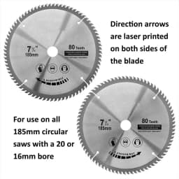 Circular Saw Blade Carbide Wood Cutting Disc TCT Saw Blade 185mm x80T x20mm Tipped Cutter Woodworking Cutting Tools Disc