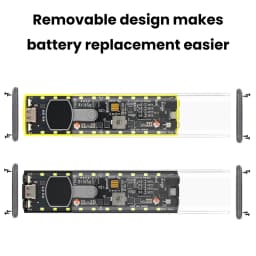 PD65W PD45W Transparent Power Bank Case 8 Cell 18650 DIY Power Bank Case Kit Fast Charging Battery Holder Case with LED Light