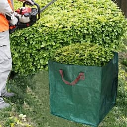 60/125L Heavy Duty Garden Storage Bag, Puncture-Resistant Reusable Lawn Leaf Collection Bag with Reinforced Handles, Leaf Bag
