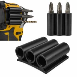 Quick Change Drill Bit Holder Side Mount Attachment for Power Drill Driver Tools Bits Storage 1Pcs