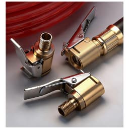 Locking Tire Air Chuck,Brass Tire Inflation Hose Adapter,Tire Nozzle With Tire Valve Threads,Unscrewed Connection Converted