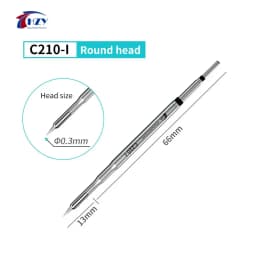 HZY C210 Series Soldering Iron Tips C210-K/SK/I/IS/D/C/B/S/KU/U Welding Iron Head for JBC Sugon T26 T26D T3602 Soldering Station
