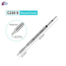 HZY C210 Series Soldering Iron Tips C210-K/SK/I/IS/D/C/B/S/KU/U Welding Iron Head for JBC Sugon T26 T26D T3602 Soldering Station