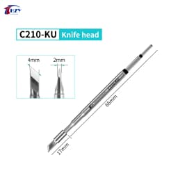 HZY C210 Series Soldering Iron Tips C210-K/SK/I/IS/D/C/B/S/KU/U Welding Iron Head for JBC Sugon T26 T26D T3602 Soldering Station