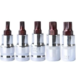12-Point Triple Square Spline Bit Socket Set M5 M6 M8 M10 M12 M14 M16 M18 1/2inch Drive CR V Steel Bit Socket Set Auto Tool Kit