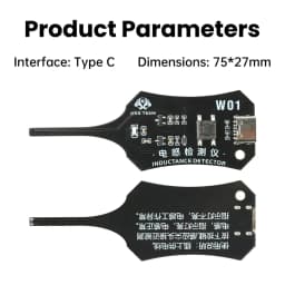 W01 Type C Inductance Tester Mainboard Coil Tester Inductance Detector Electromagnetic Induction Quick Fault Check Repair Tool