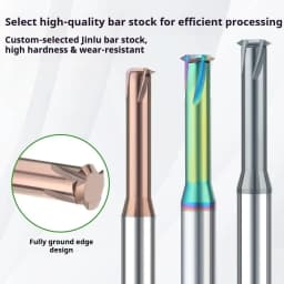1 Tooth Carbide Milling Thread Endmills 1 Tooth Thread Milling Cutter Tungsten Carbide Steel M0.8 M0.9 M1 M2 M3 M4 M5 M6 M8-M30