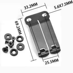 1 Piece KYDEX Stainless Steel Sheath K-type Sheath Accessory Belt Clip Stylish Belt Clip Safe Carrying Knife Holster Pocket Clip