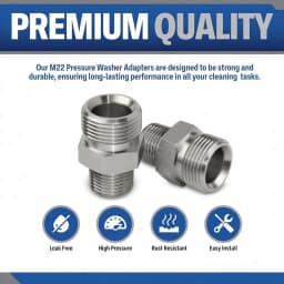 Car Wash Gun & Hose Connecter M22 To G1/4" M14 G3/8" Fitting Thread Male & Female Converter Stainless Steel