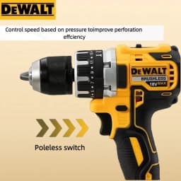Dewalt DCD796 Cordless Brushless Impact Drill Brushless Drive Compact Drill Rechargeable Portable Power Tools For 18V Battery