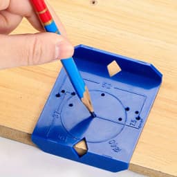 1 Set ABS Plastic Hinge Drilling Locator, Cabinet Door Hinge Hole Positioning Template, Woodworking Drilling Guide for Cabinet I