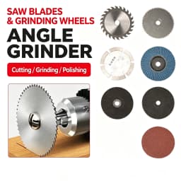 7Pcs Procut3-Inch Circular Saw Blade Set with 75mm Grinding Disc - Durable Steel Structure, Including Chain Saw Disc Blades, Me