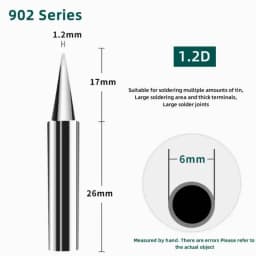 YIHUA 902 Series Soldering Iron Tip High Thermal Conductivity Long Lifespan with 995D+-I 938BD+-I 853AAA+-I Professional Repairs