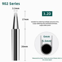 YIHUA 902 Series Soldering Iron Tip High Thermal Conductivity Long Lifespan with 995D+-I 938BD+-I 853AAA+-I Professional Repairs