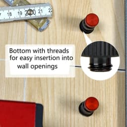 2Pc New Stair Gauges for Conventional Framing Square Stops Framing Tool for Fast Fixed Square, Bottom Threads for Easy Storage