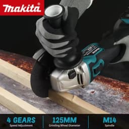 Makita DGA506 18V 125mm Brushless Angle Grinder Electric Polishing Machine Metal Grinding And Cutting Tool