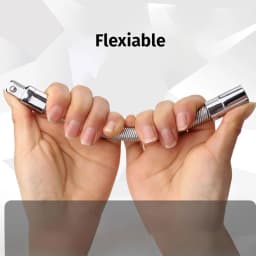 1/3pcs Flexible Shaft Drive Socket Extension Bar High Torque Ratchet Wrench Post Extension Rod 1/4 3/8 1/2 Conversion Head