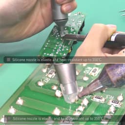 ANSIKI MJF-D9 Solder Sucker Aluminum Alloy Desoldering Pump Manual Vacuum Suction Tin Gun for PCB Component Welding Repair Tool