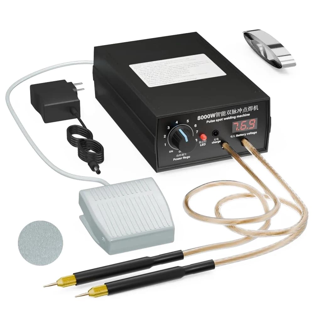 8000W Handheld Battery Spot Welder, Portable DIY Welding Machine, High-Power Spot Welder for 18650 Li-ion Battery