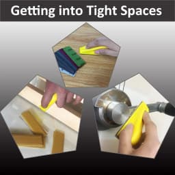 Micro Detail Sander Paper Kit 71-131Pcs Wet Dry Sandpaper Assorted Grit 3.5”x 1”Hand Sanding Block with Hook and Loop Sanding