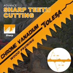 TOLESA 5PCS 6TPI 6 Inch Reciprocating Saw Blades Professional Sawzall Blades for Wood Cutting Ultimate Wood Pruning Saw Blades