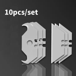 Utility Hook Blades Steel Razor Blades Safety Horn Knife Blades for Cutting Carpets,Wallpaper Tools 10/20/30/50pcs