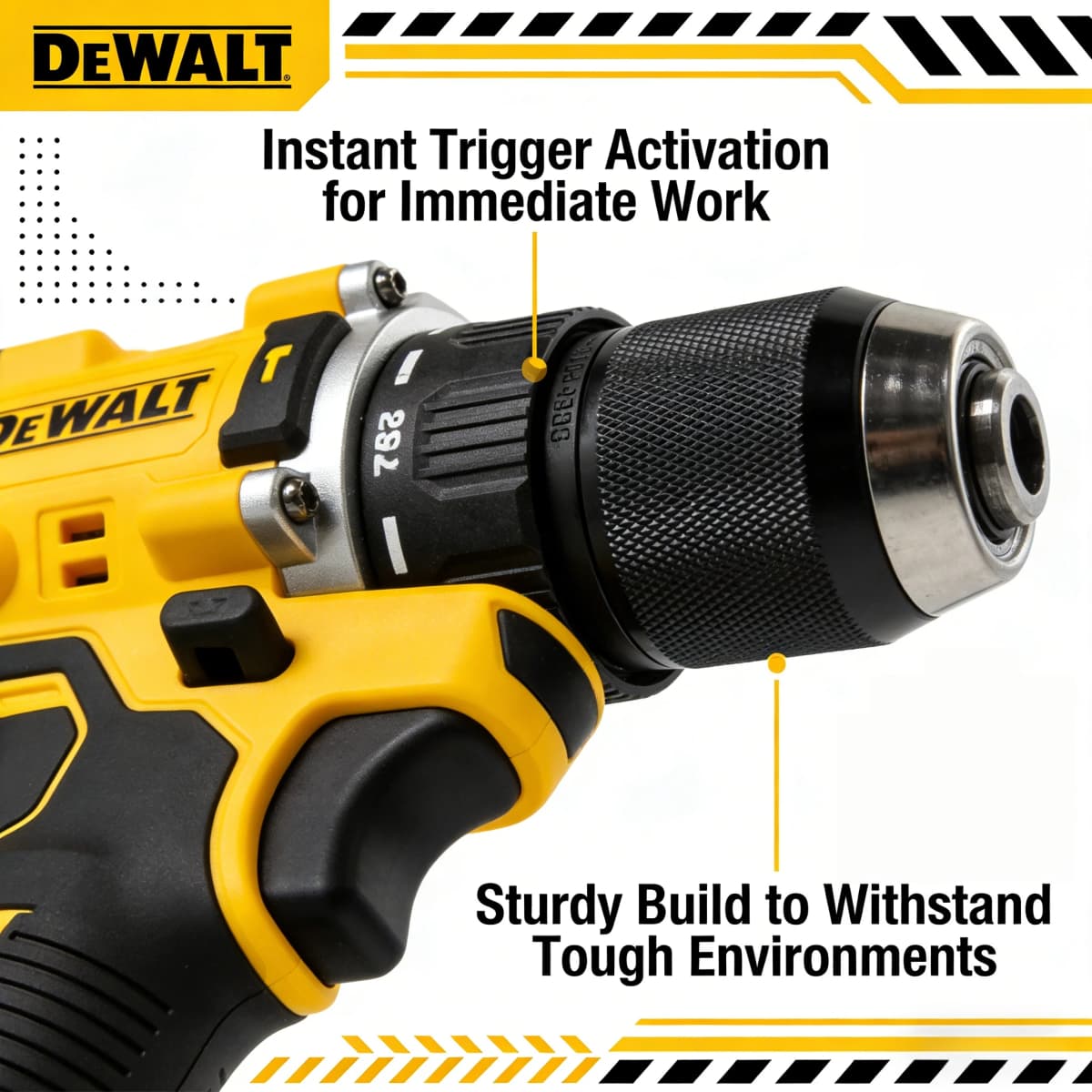 DEWALT DCD805 Brushless 20V Cordless Drill: Compact Multifunction Impact Driver (Tool Only)