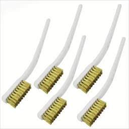 Mini brass plated wire brush set, suitable for paint and rust removal -1/3/5 piece combination industrial metal polishing and de