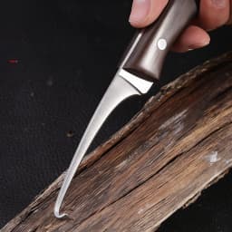 Wood Carving Hook Knife Stainless Steel Sharp Curved Blade For Agarwood Incense DIY Woodworking Craft Tool