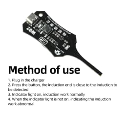 DC 5V Inductance Tester Motherboard Coil Type-C Coil Inductor Fault Detector with Green Light Indicator for Phone PCB Repair