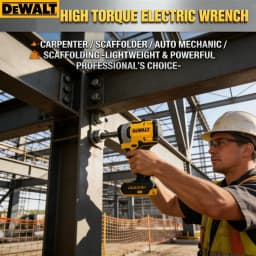 DEWALT DCF922 20V Cordless Impact Wrench: 1/2" High Torque Power Tool (Battery Not Included)