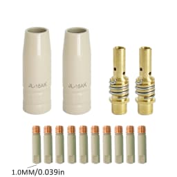 14Pcs 15AK New Coating Protection Nozzle 0.8/1.0/1.2MM Non-stick Welding Slag European Airless Protection Protective Sleeve